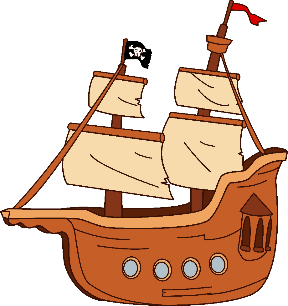 ship clipart colorful