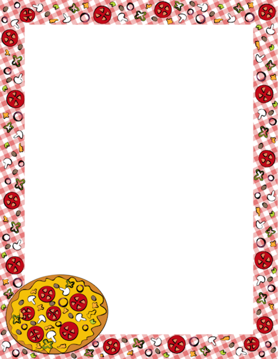 Pizza clipart page border
