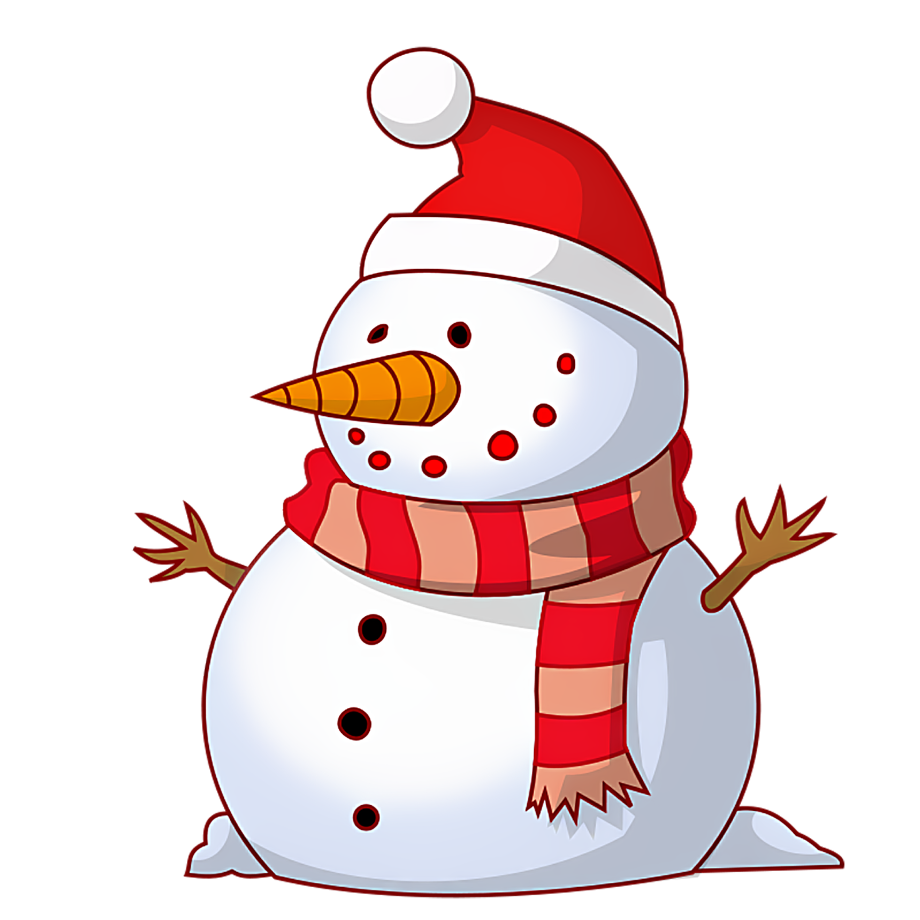 happy new year clipart snowman