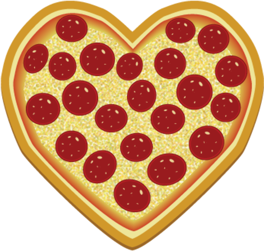 Pizza clipart heart