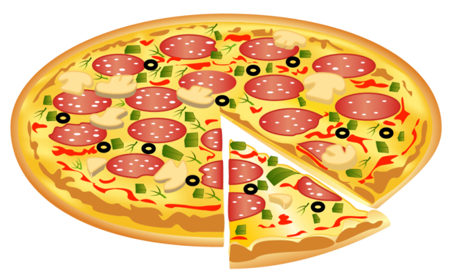 Pizza clipart character.