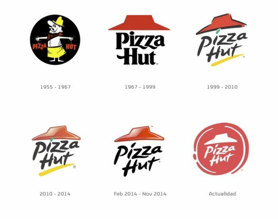 Download High Quality pizza hut logo evolution Transparent PNG Images ...