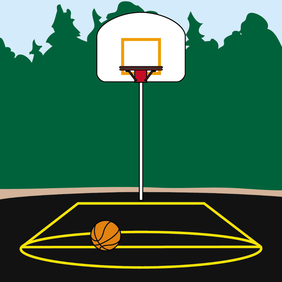 playground clipart basketball