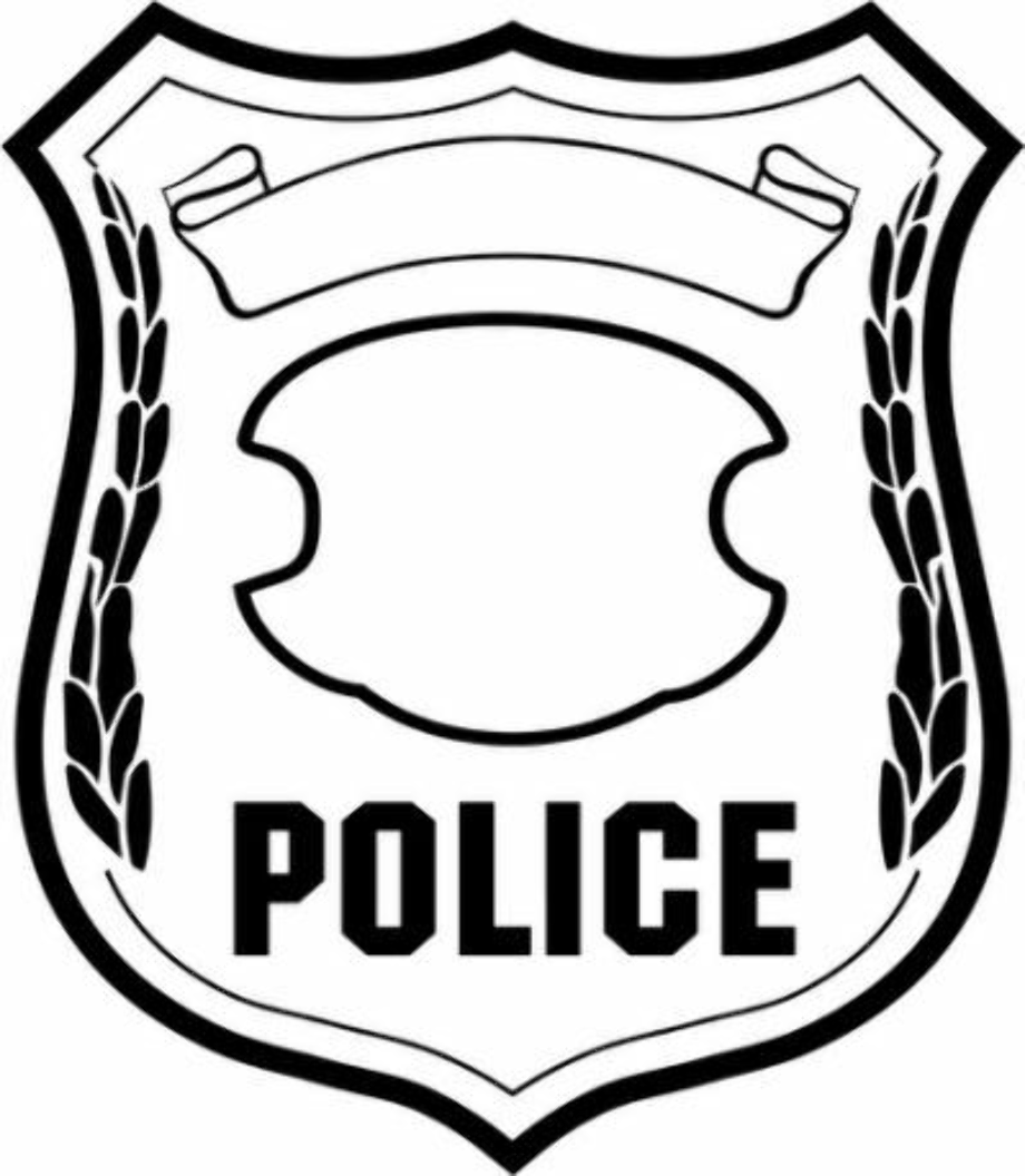 police badge clipart easy
