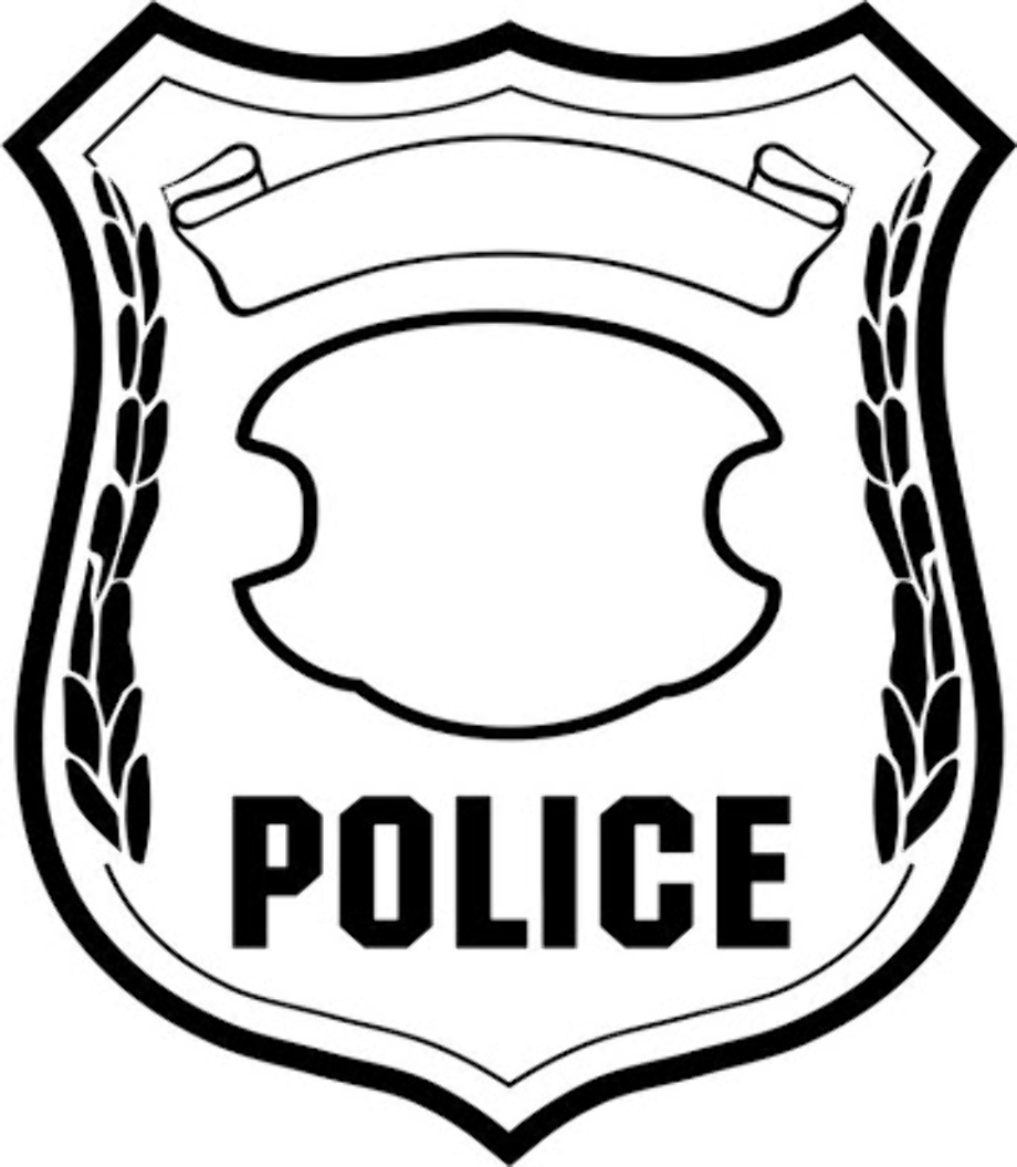 Download High Quality Police Badge Clipart Coloring Transparent PNG 