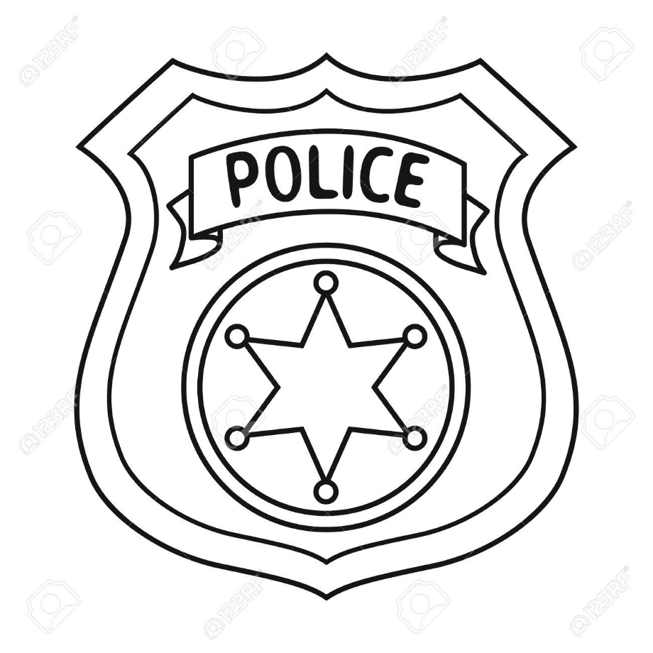 police badge clipart vector