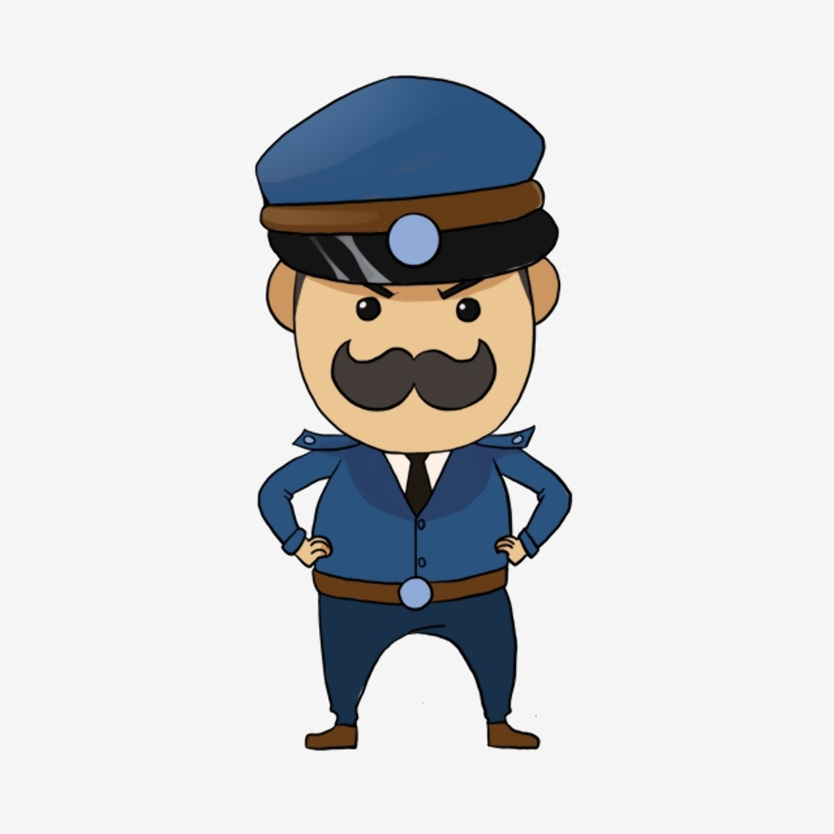 police officer clipart mad
