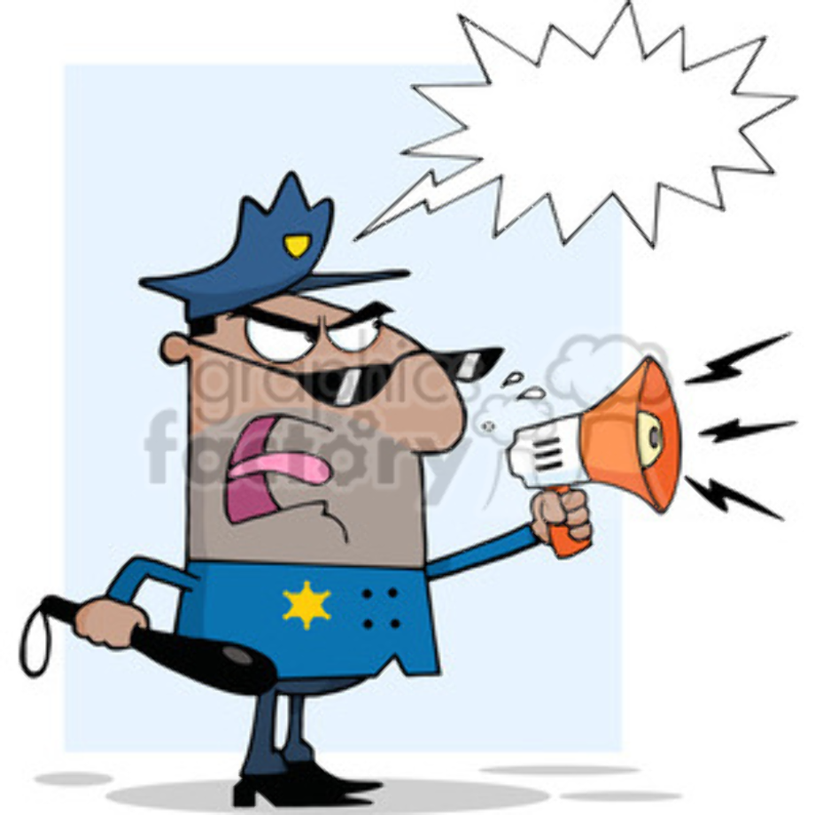 police clipart angry