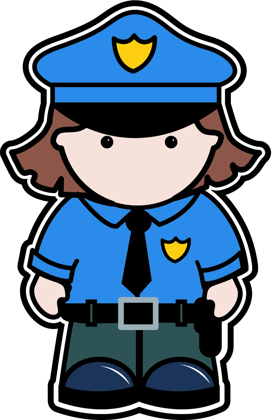 police officer clipart woman