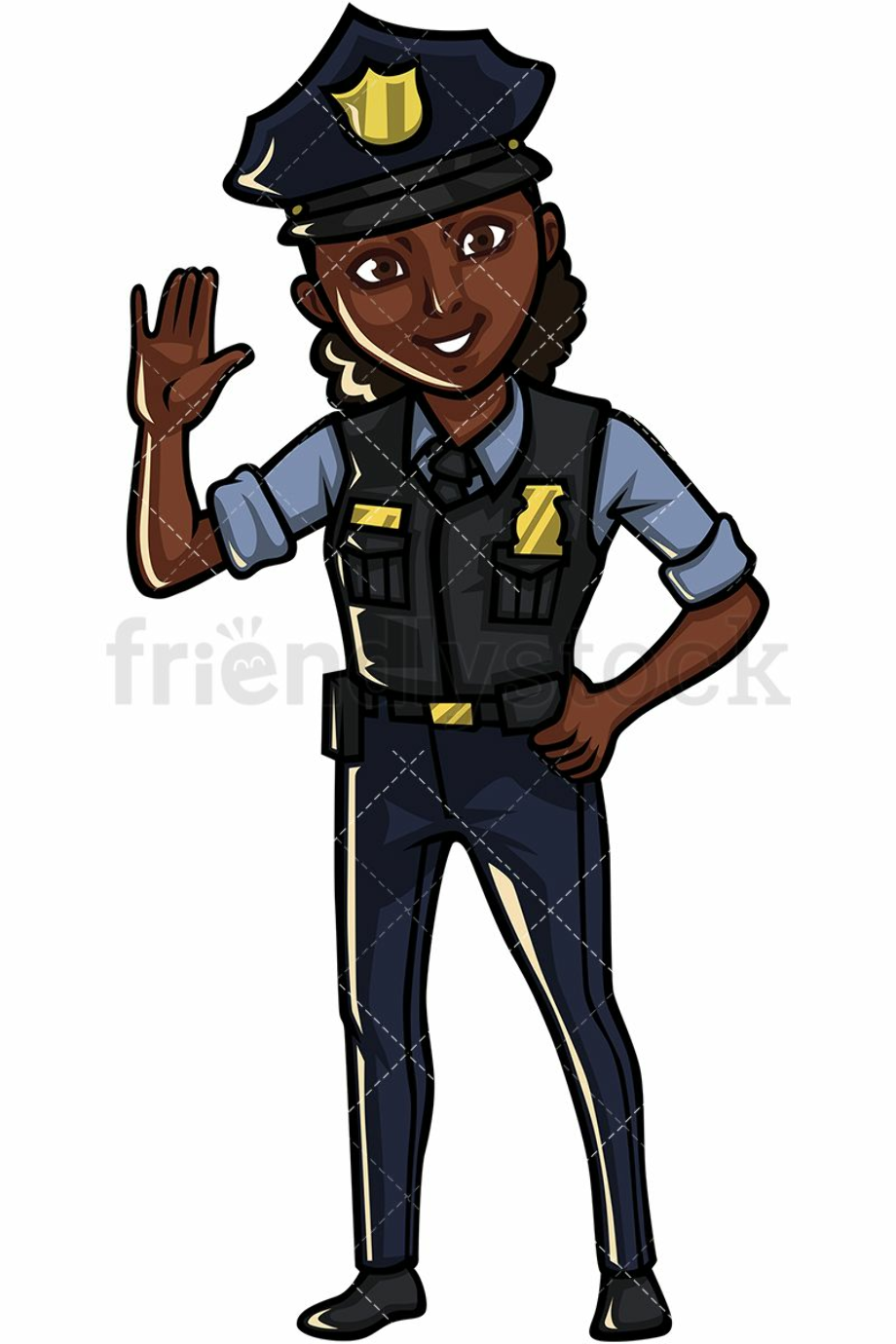 police officer clipart friendly