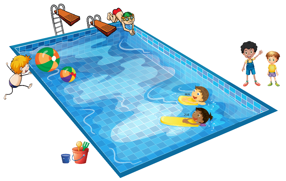swimming pool clipart vector