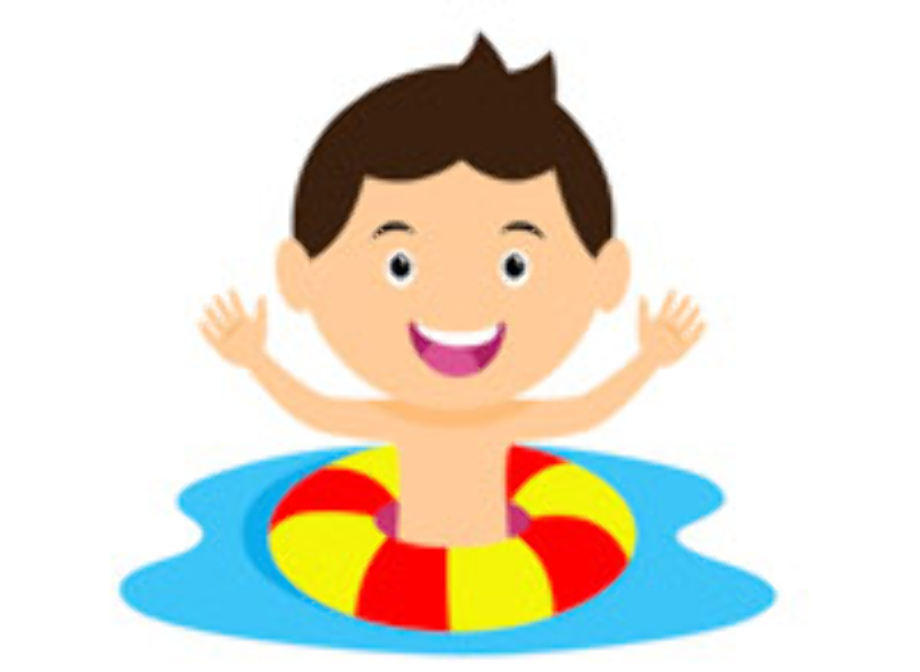 swimming clipart little boy
