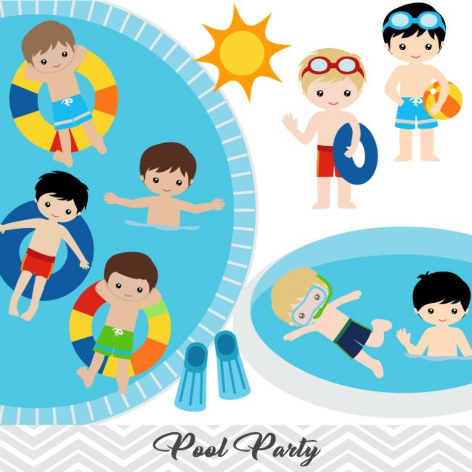pool clipart party