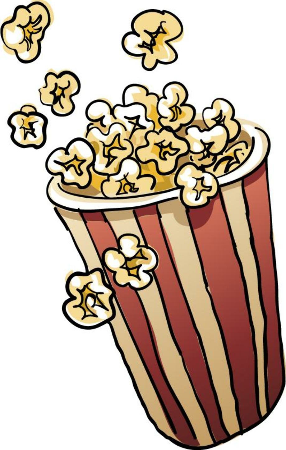 popcorn clipart movie night