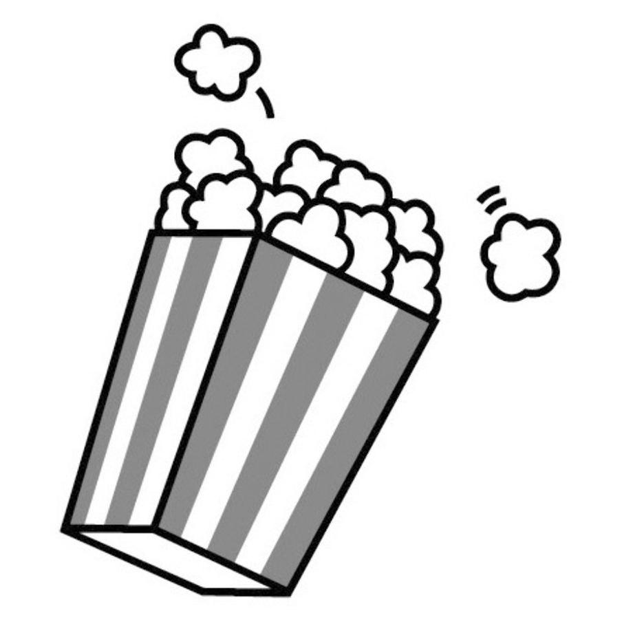 popcorn clipart white