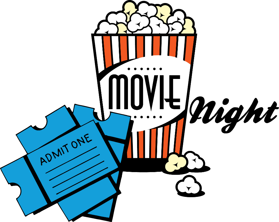 movie theater clipart night