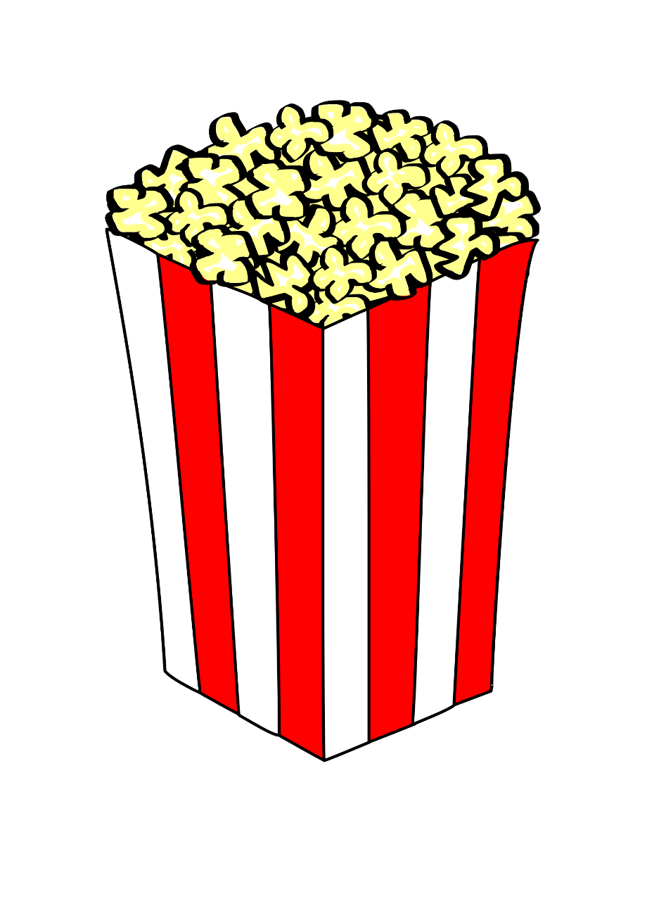 popcorn clipart transparent