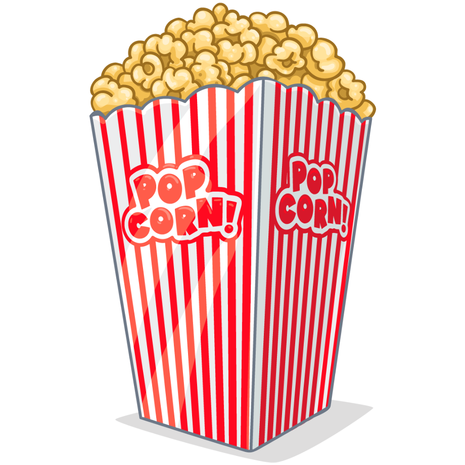 popcorn clipart transparent