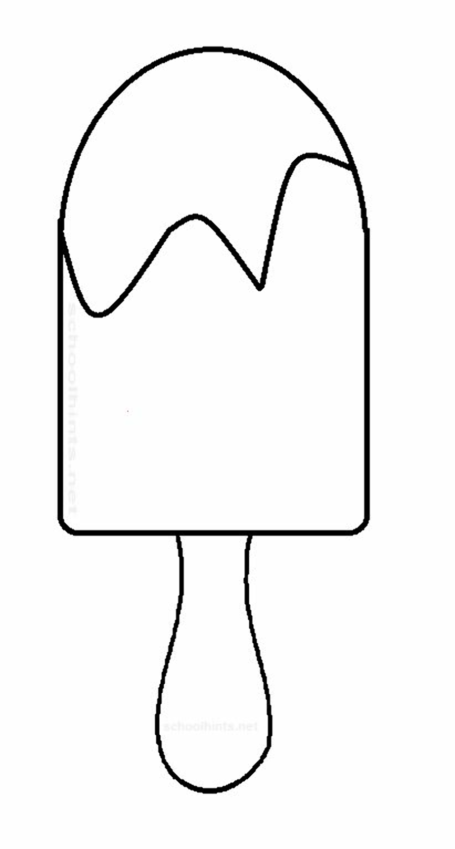 Popsicle Template Printable