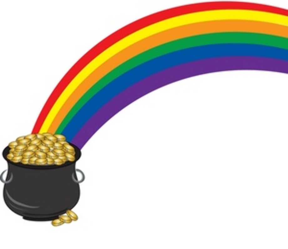 pot of gold clipart somewhere over rainbow