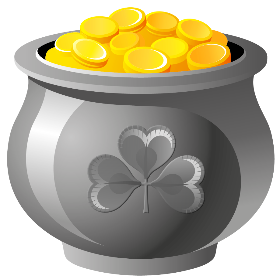 pot of gold clipart small