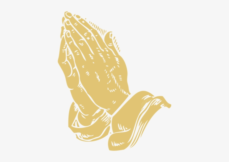 praying hands clipart golden