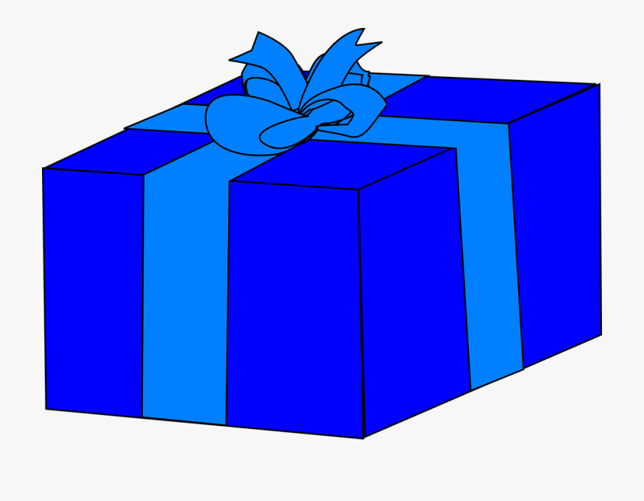 box clipart blue