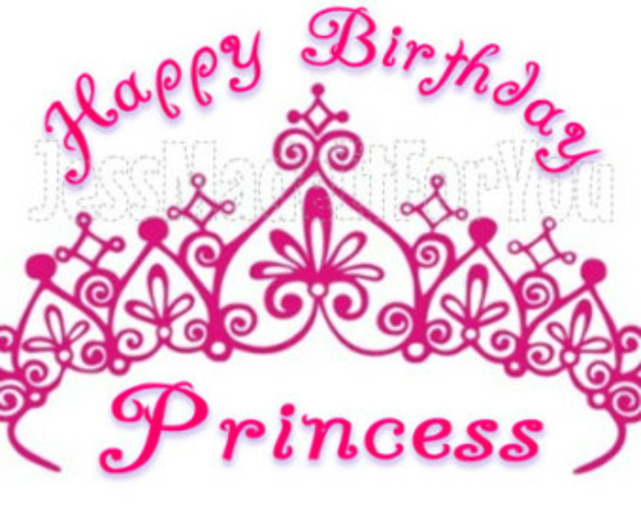 princess clipart happy birthday