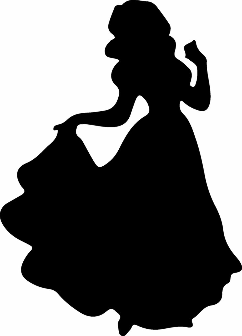 Princess clipart silhouette.