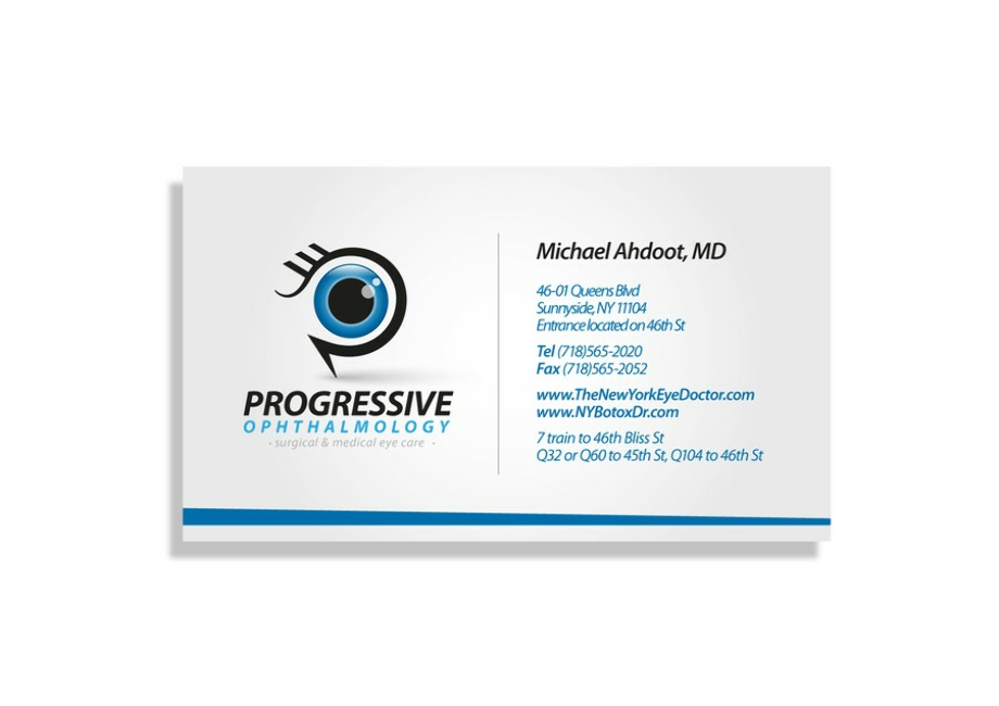 progressive logo card