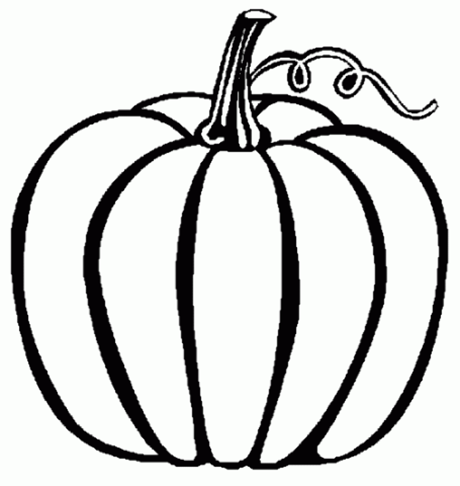 pumpkin clipart black and white fall