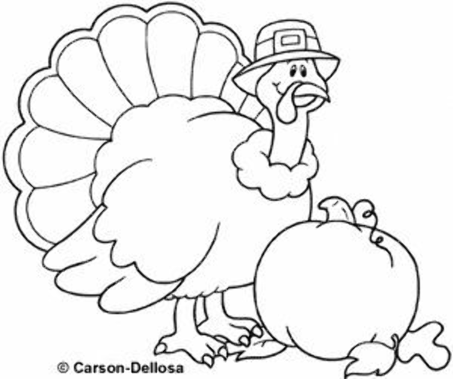 turkey clipart black and white coloring page