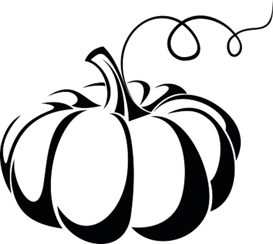 Printable Pumpkin Clipart Black And White