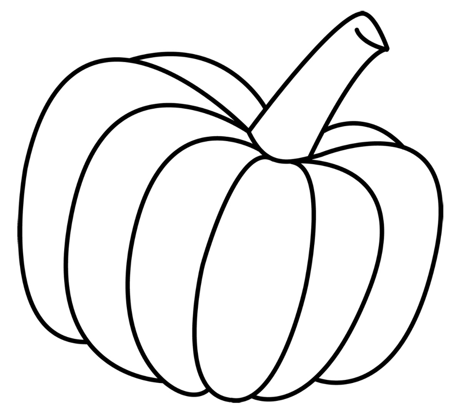 pumpkin clipart outline