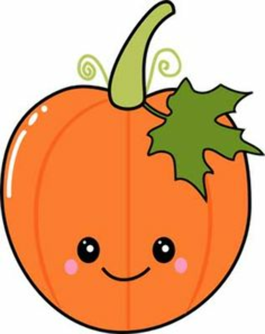 pumpkin clipart kawaii