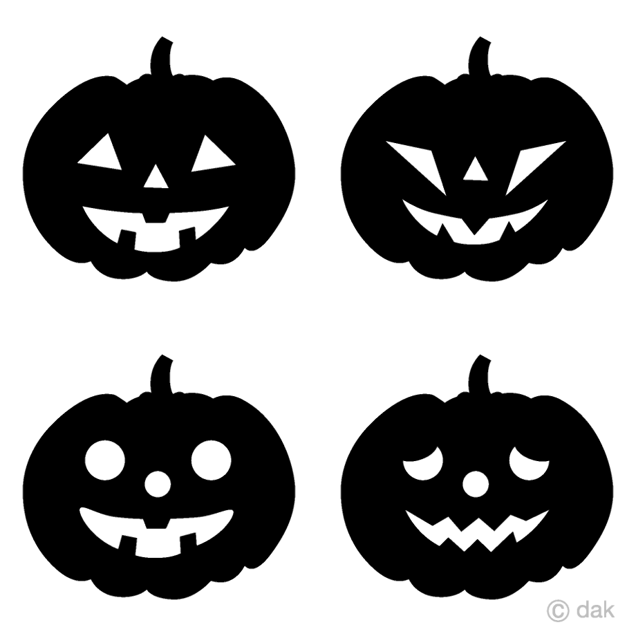 Pumpkin clipart black and white silhouette.