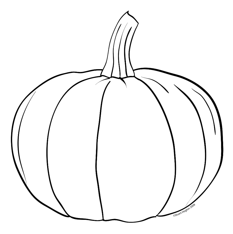 pumpkin clipart black and white template