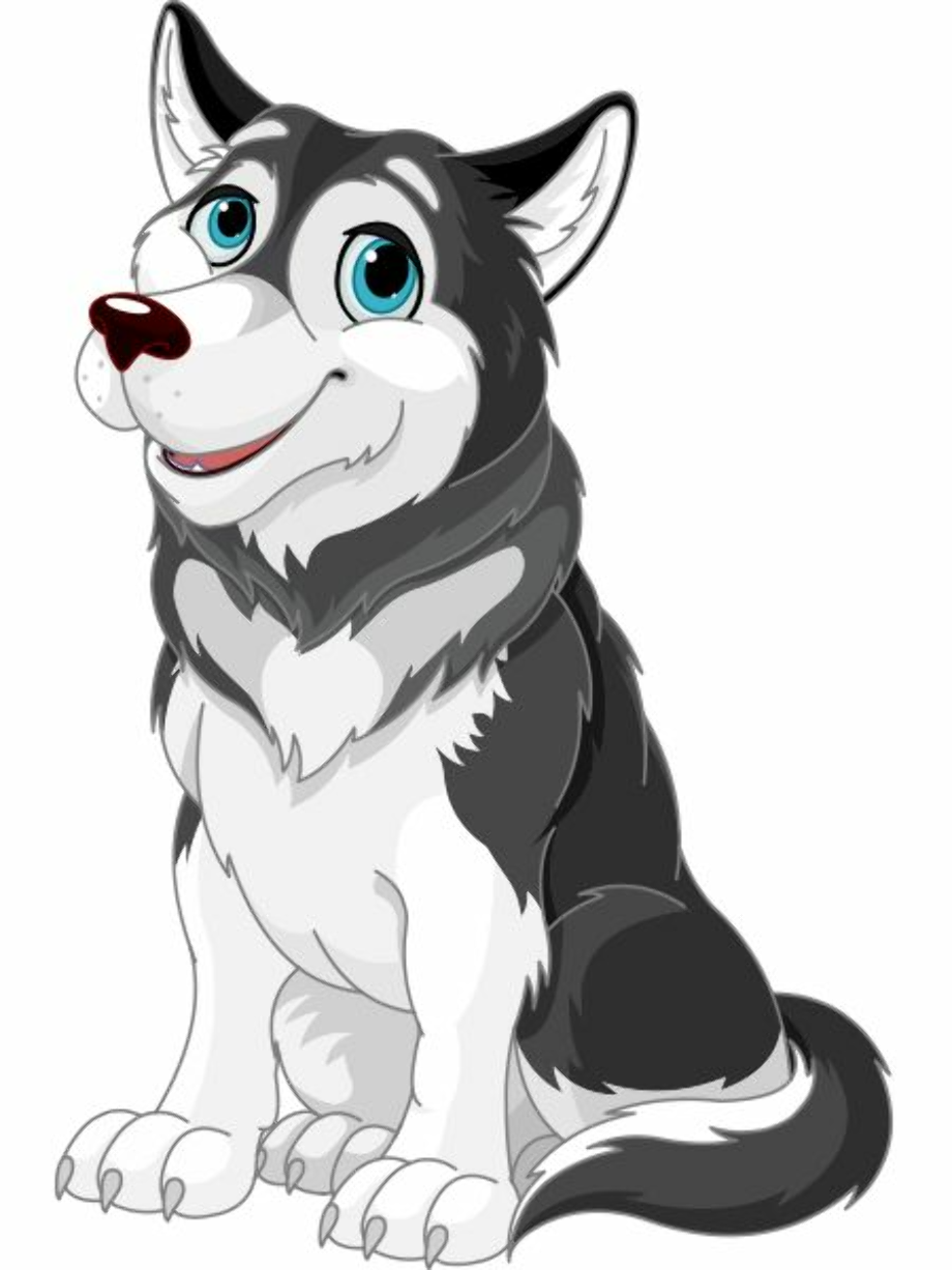 husky clipart mascot