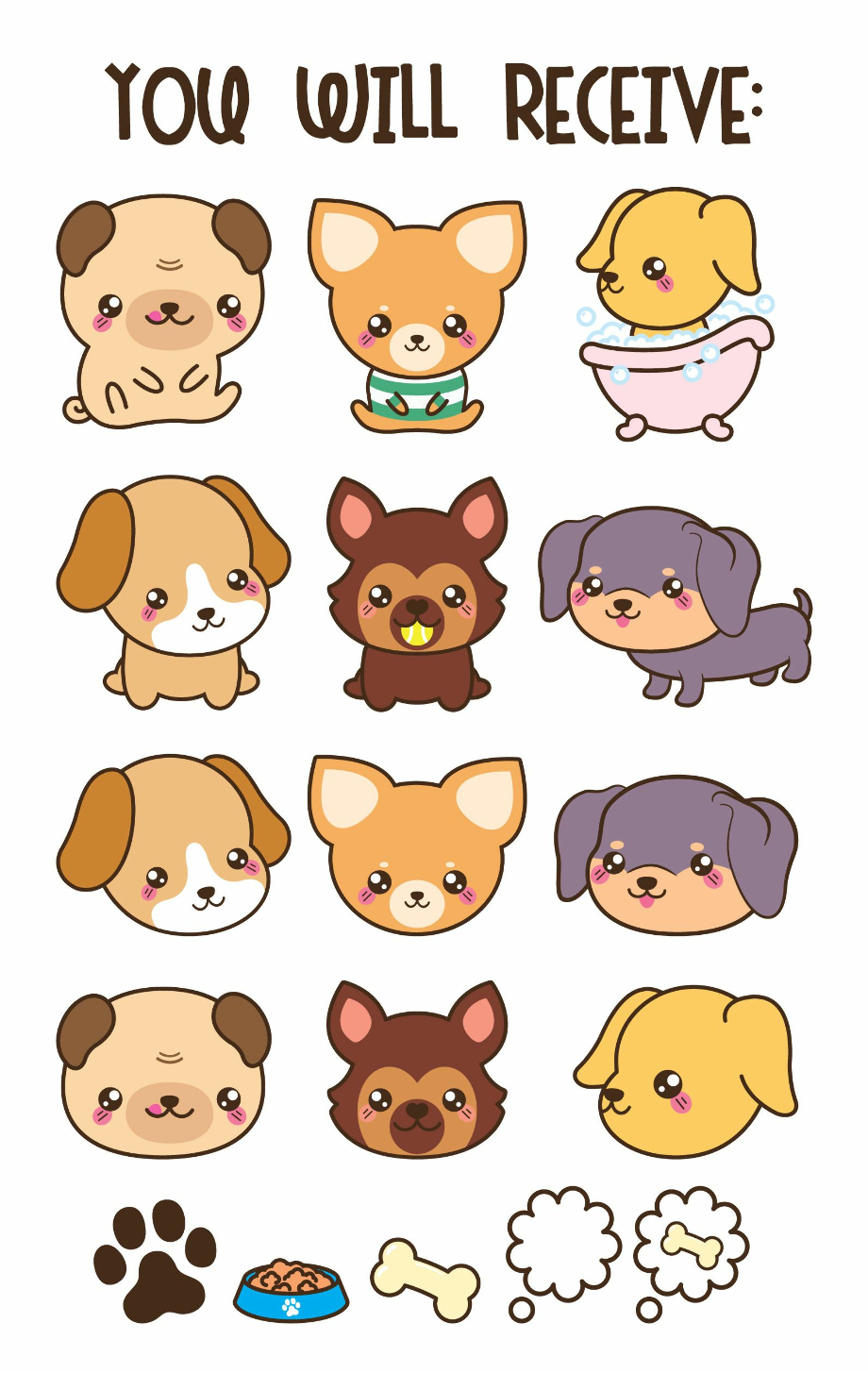 Download High Quality puppy clipart kawaii Transparent PNG Images - Art