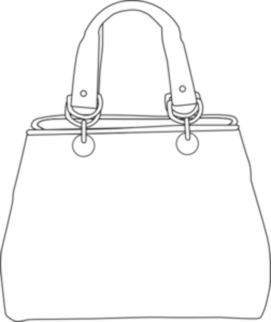 purse clipart white