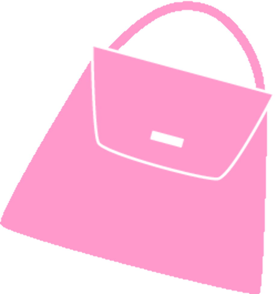 purse clipart pink