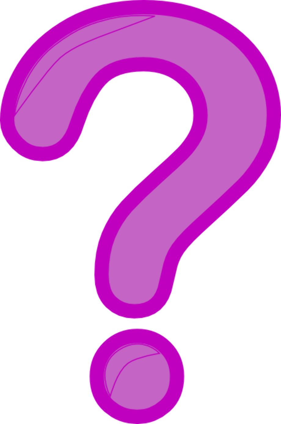 question mark clip art purple
