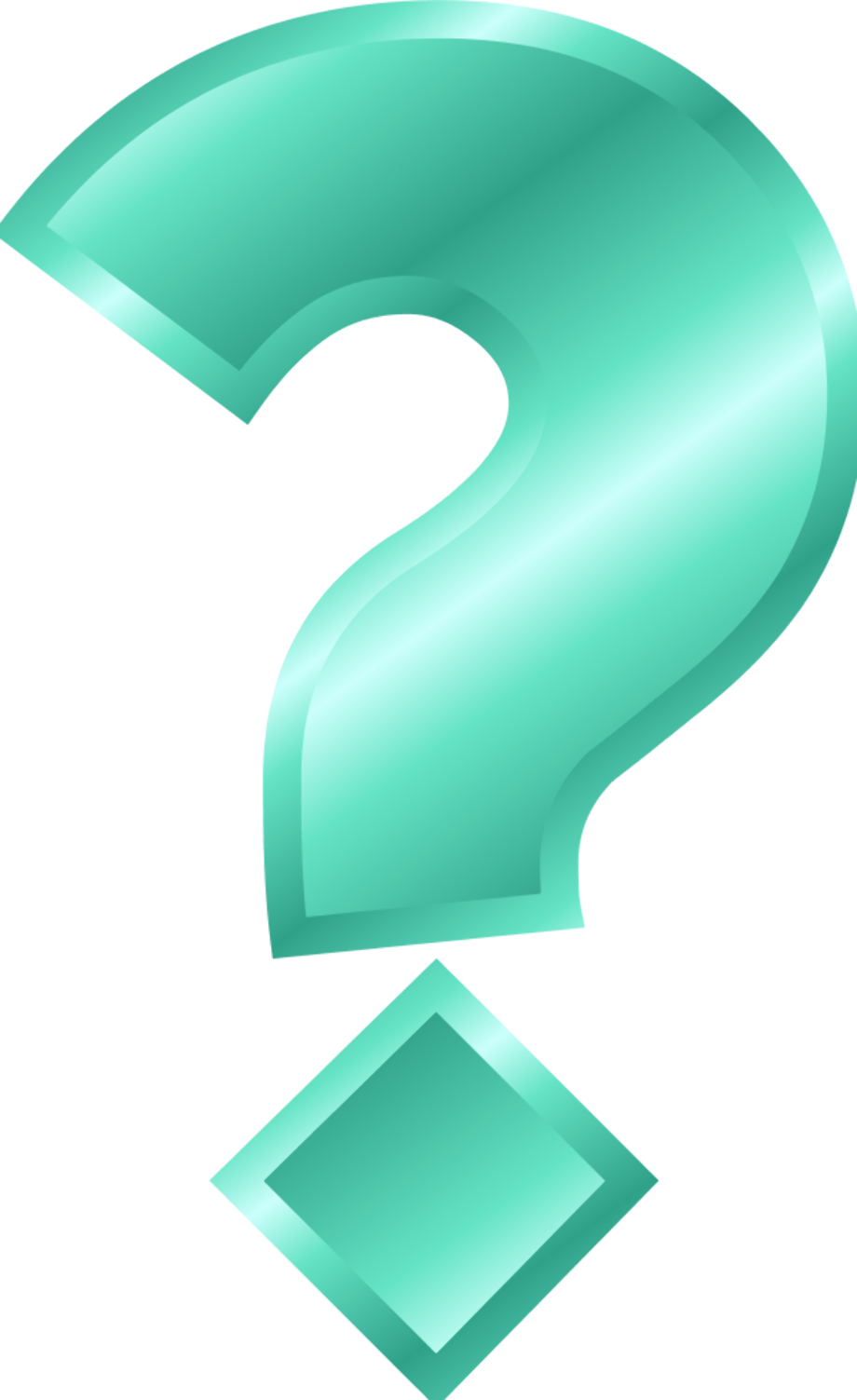 Download High Quality Question Mark Clip Art Teal Transparent Png