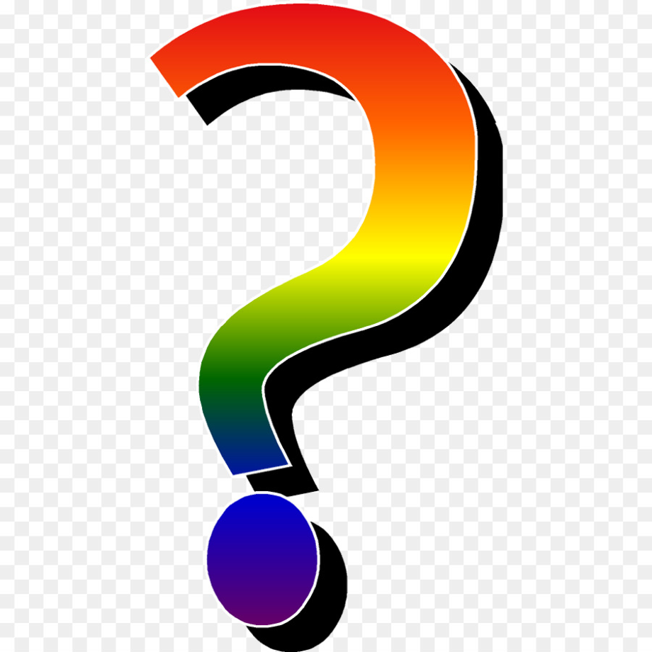 question mark transparent rainbow