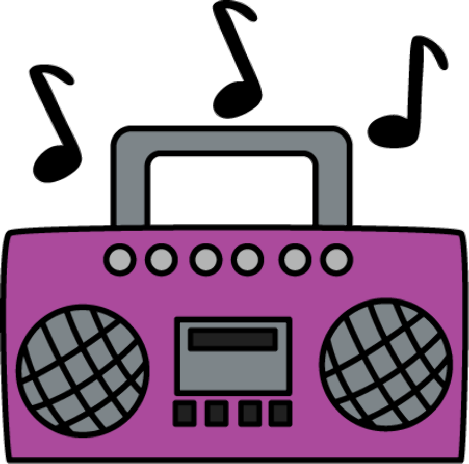 radio clipart pink