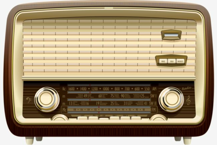 radio clipart retro