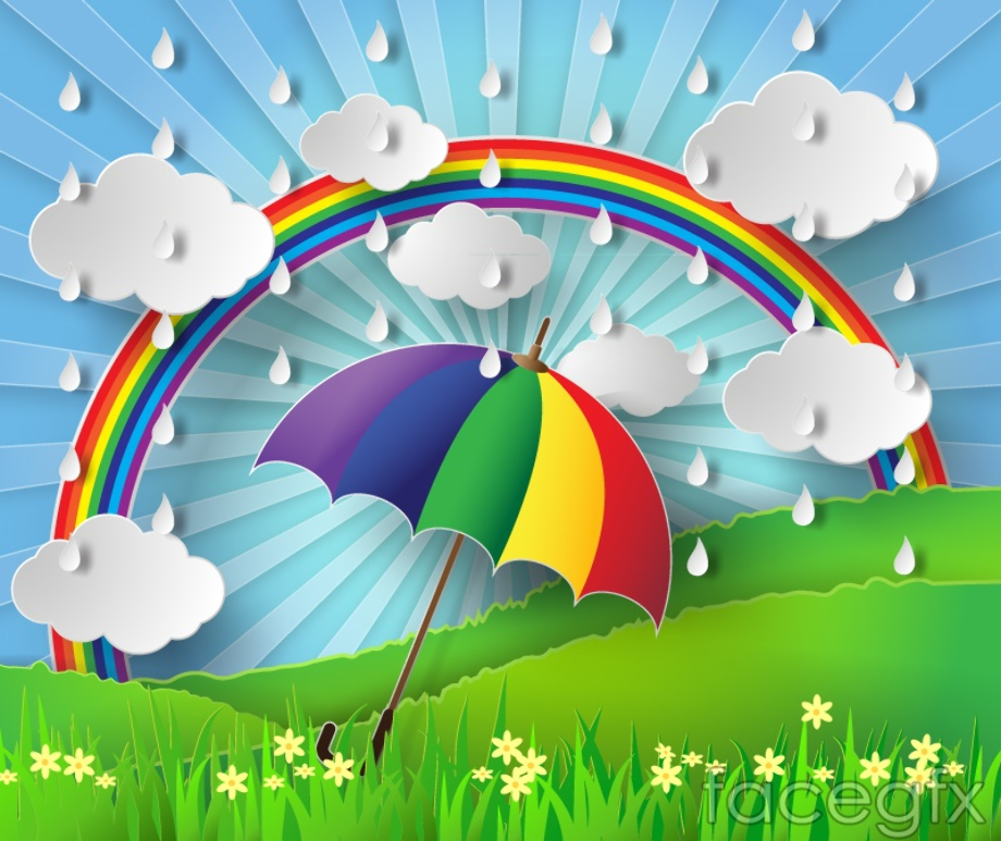 Download High Quality rain clipart rainbow Transparent PNG Images - Art