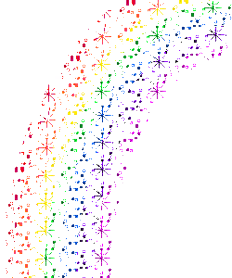 sparkle clipart rainbow