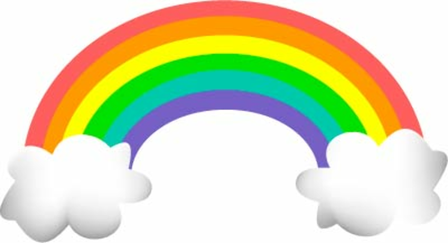 Download High Quality rainbow clipart half Transparent PNG Images - Art