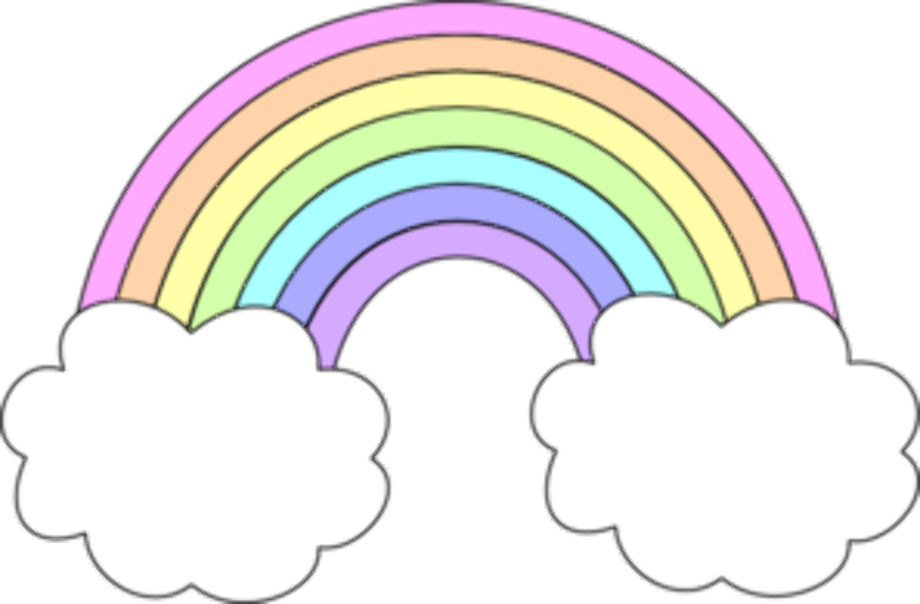rainbow clipart drawing